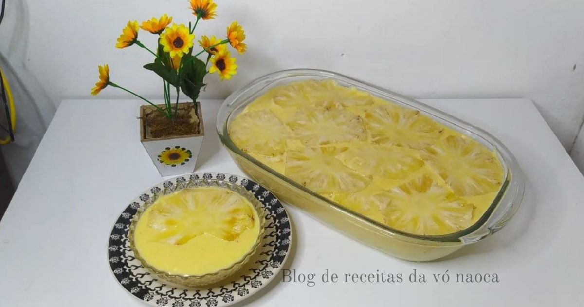 Sobremesas: Mousse de Abacaxi da Fruta