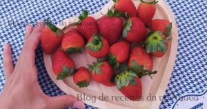 mousse de morango low carb