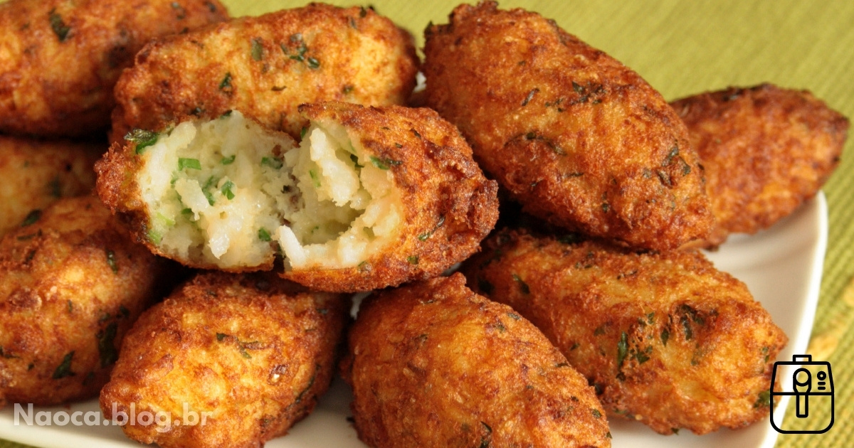 Air Fryer: Bolinho de Arroz na Airfryer