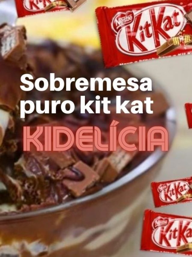 Fazer essa sobremesa de kit kat não é difícil, eu digo que temos que ter...