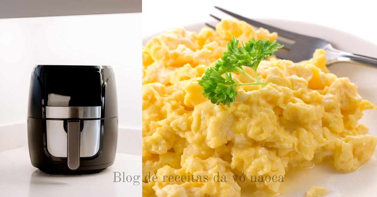 O blog trouxe uma receita de ovos mexidos na airfryer, uma boa receita para quem...