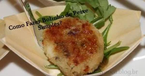 Bolinho de Peixe Simples