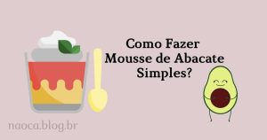 Mousse de Abacate Simples