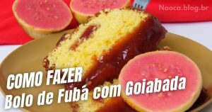 como fazer bolo de fuba com goiabada