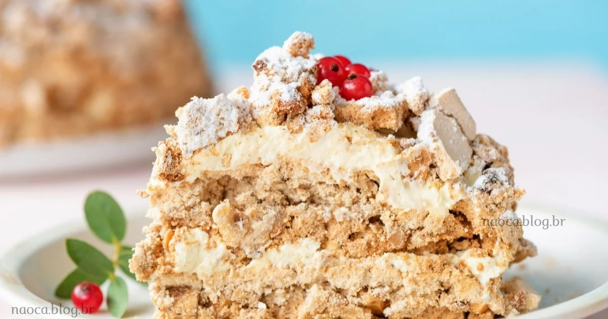 Dacquoise de Coco com Amêndoas