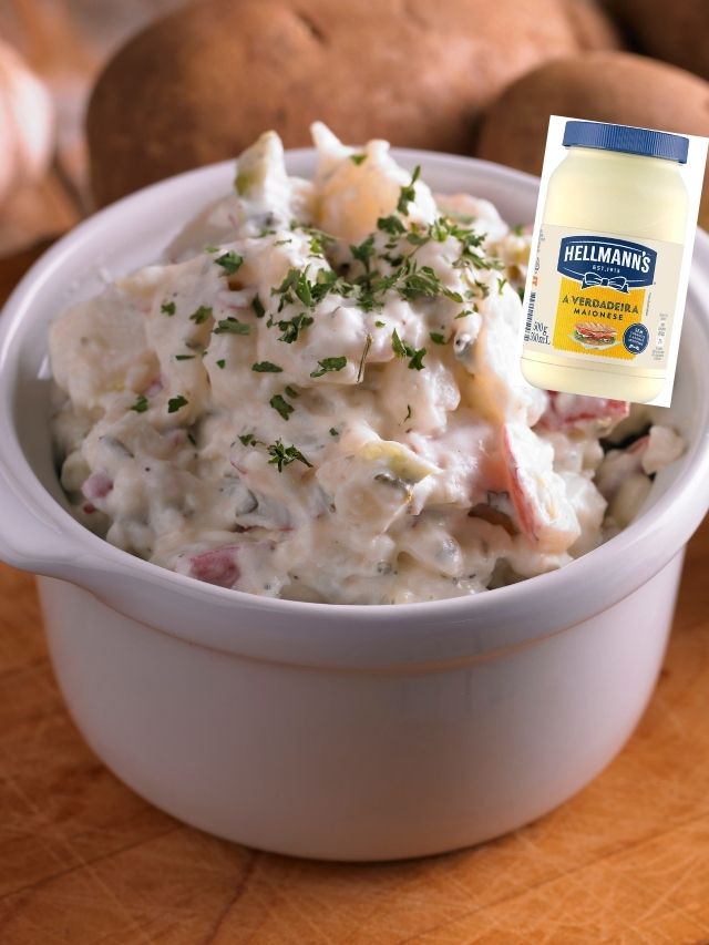 Naoca trouxe Receita de Salada de Batata com Hellmann’s, ideal para você complementar sua refeiçao....