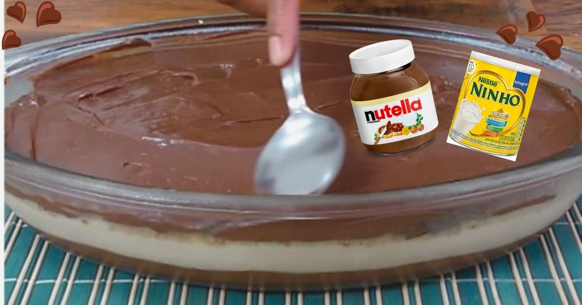 Páscoa: Bombom feito de leite ninho com nutella na travessa