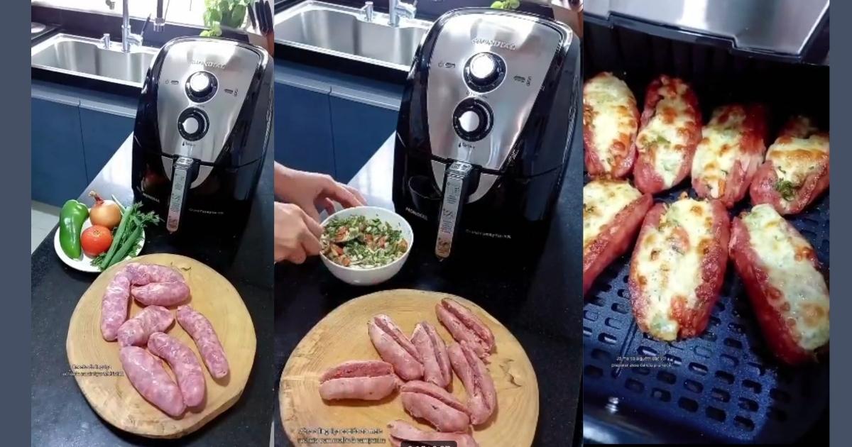 Air Fryer: Linguiça Recheada na Airfryer