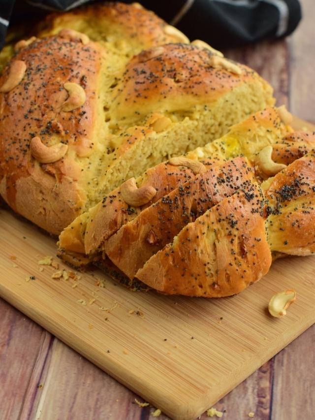 Este pão com farinha de castanha de caju é adequado para dietas com baixo teor...