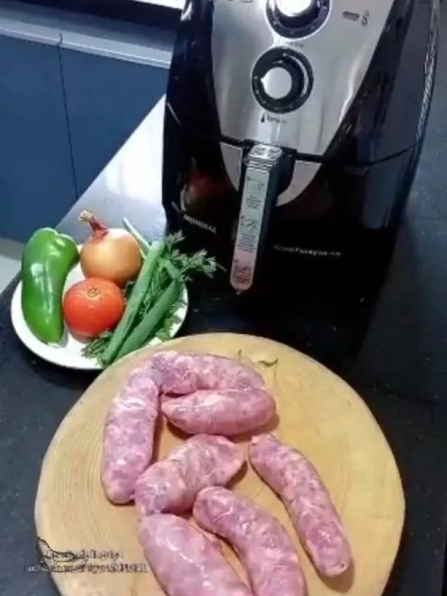 Vem fazer linguiça recheada na airfryer, é simples, rápido e o resultado você vai adorar!...