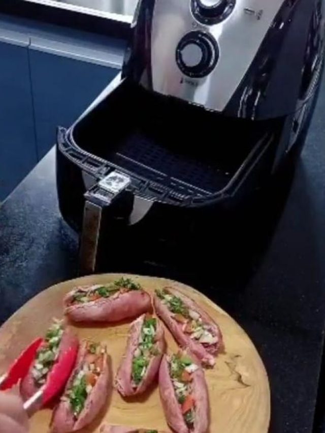 Veja como fazer linguiça recheada na airfryer é uma ótima opção para variar a refeição...