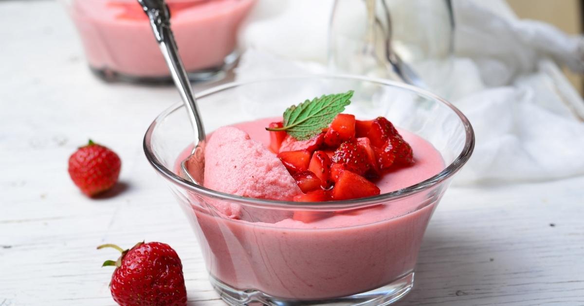 Saudável: Mousse de Morango Low Carb