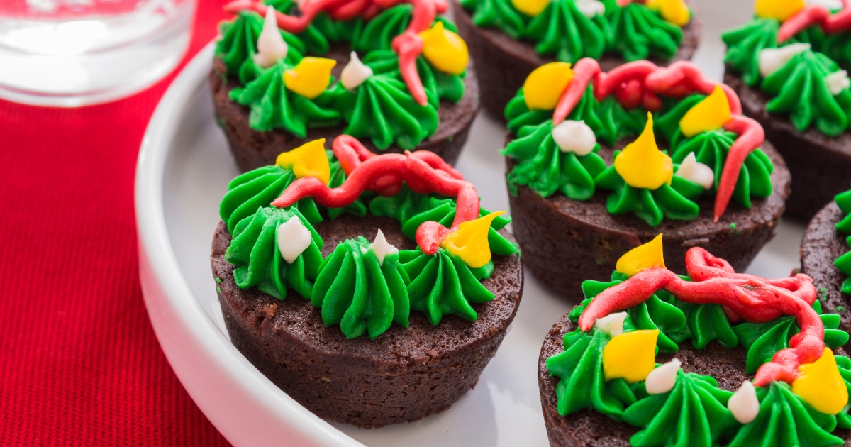 Natal: Brownie Guirlanda de Natal