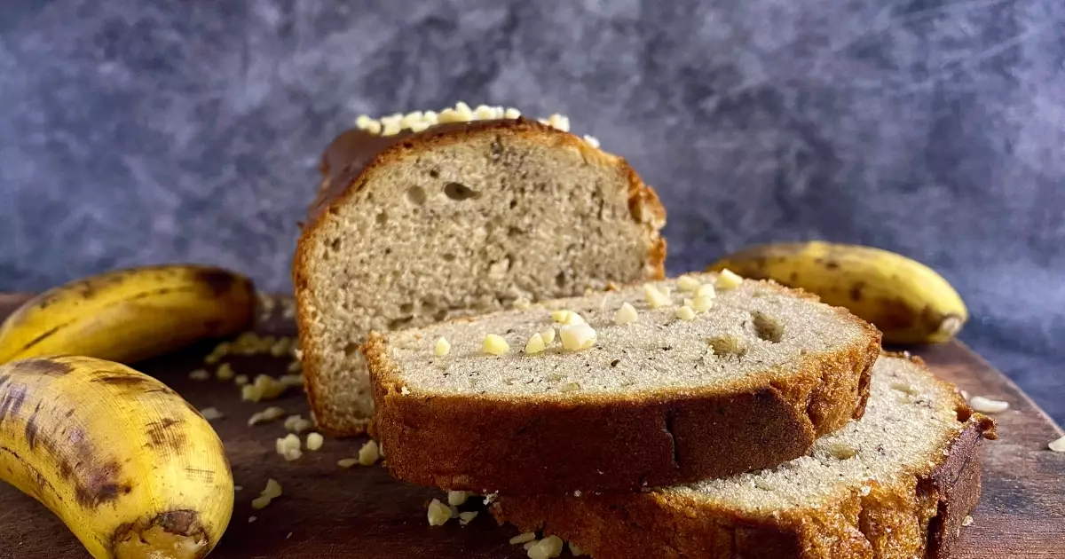 Bolos: Bolo de banana com aveia