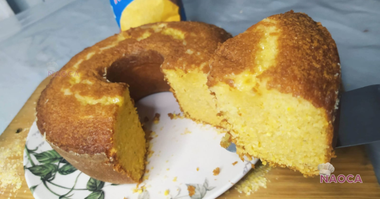 Bolo de milho com flocão