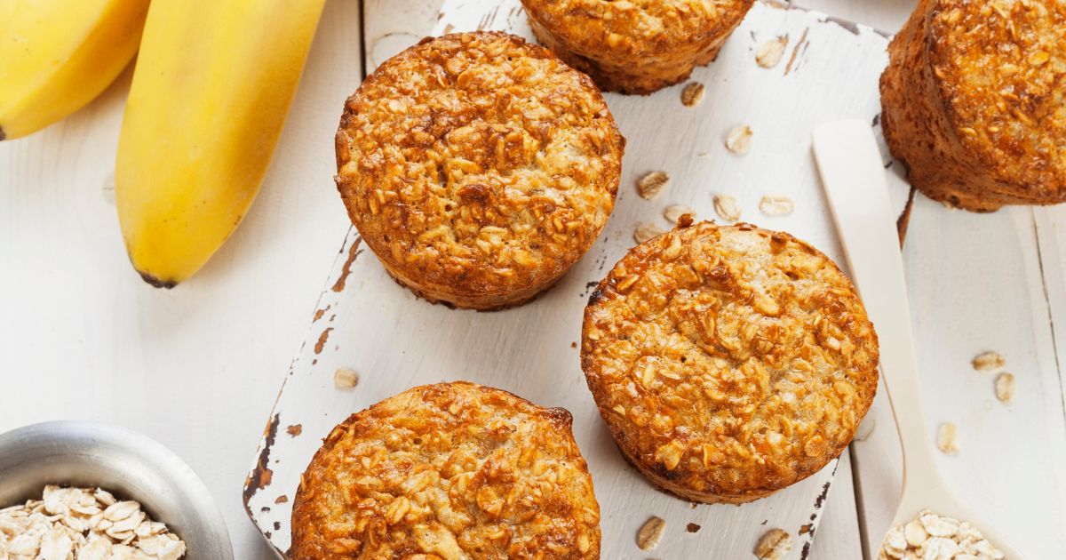 Bolos: Bolinho de Banana com Aveia