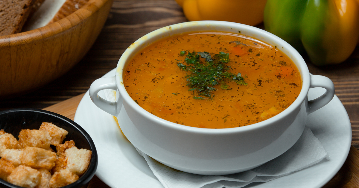 Caldo de Cabotiá com Frango