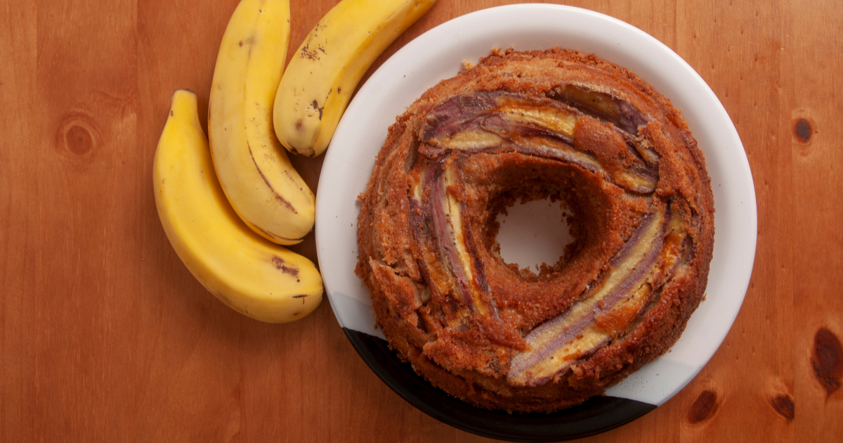 Bolos: Bolo de Banana Simples