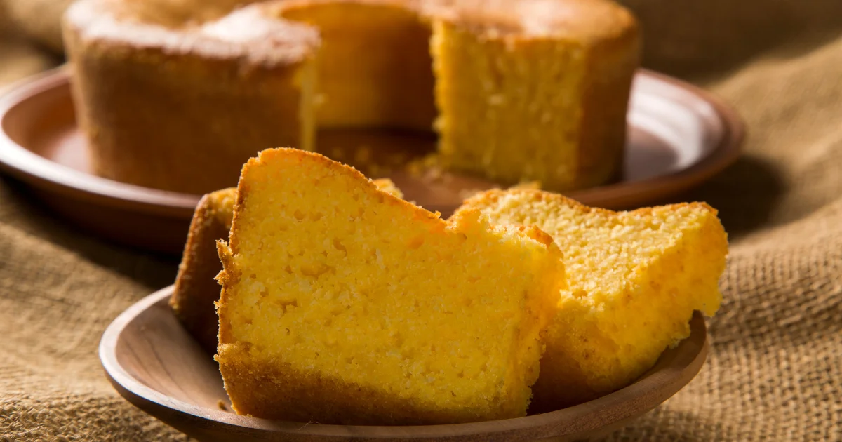Bolos: Bolo de Milho Sem Leite