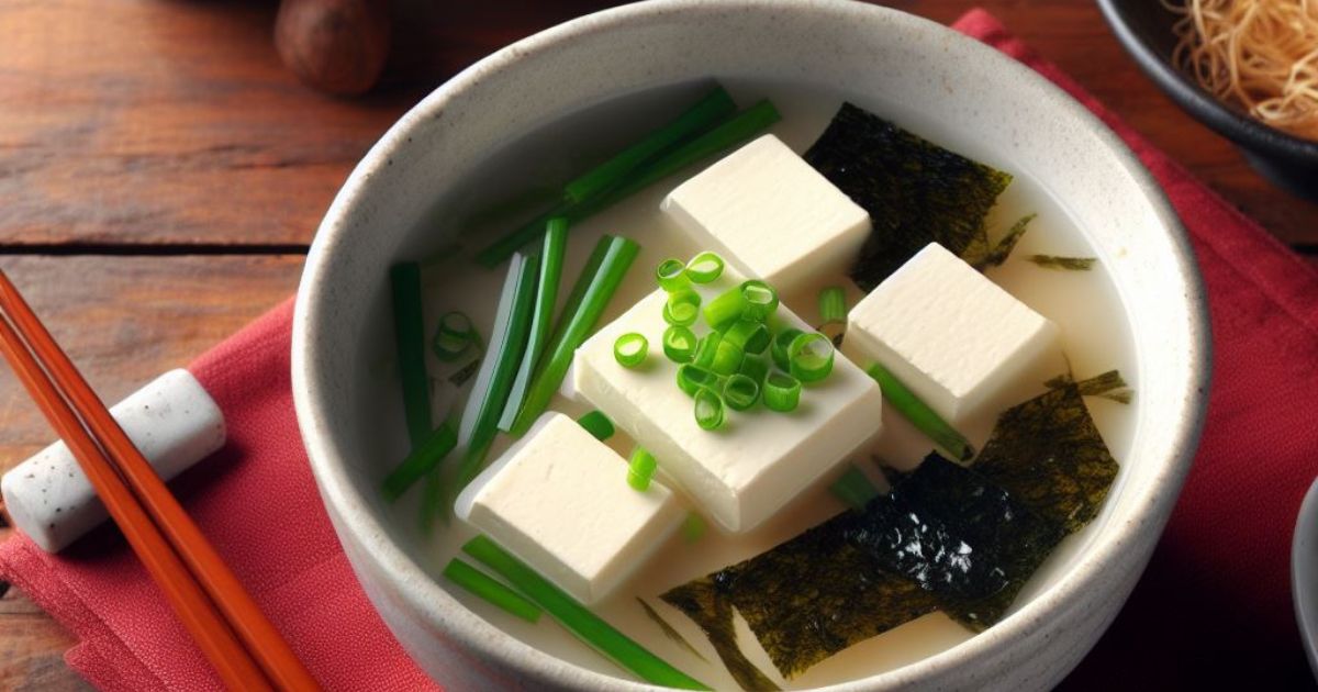 Sopa Japonesa (Missoshiru) é uma deliciosa e nutritiva receita que leva caldo de peixe, pasta...