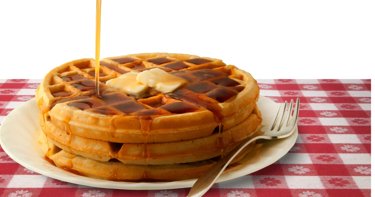 Lanche: Waffles