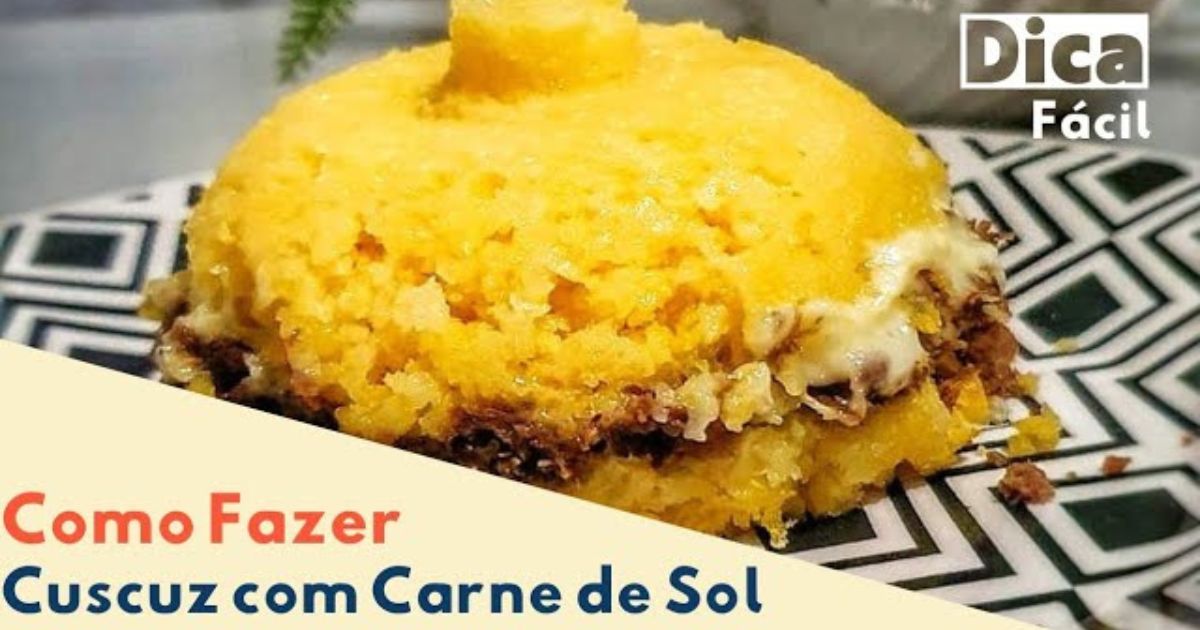 Cuscuz com carne de sol é uma receita deliciosa e fácil de fazer. Aprenda o...