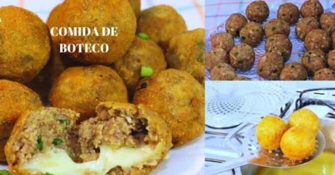 Lanche: Receita de Bolinho de Carne Tradicional de Boteco