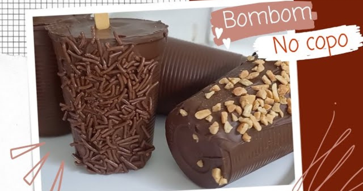 Os bombons têm uma aparência encantadora, com camadas de chocolate crocante envolvendo um recheio macio...