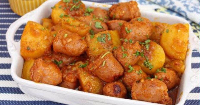 Especiais: Linguica Toscana com Batata Pronto em 5 Minutos