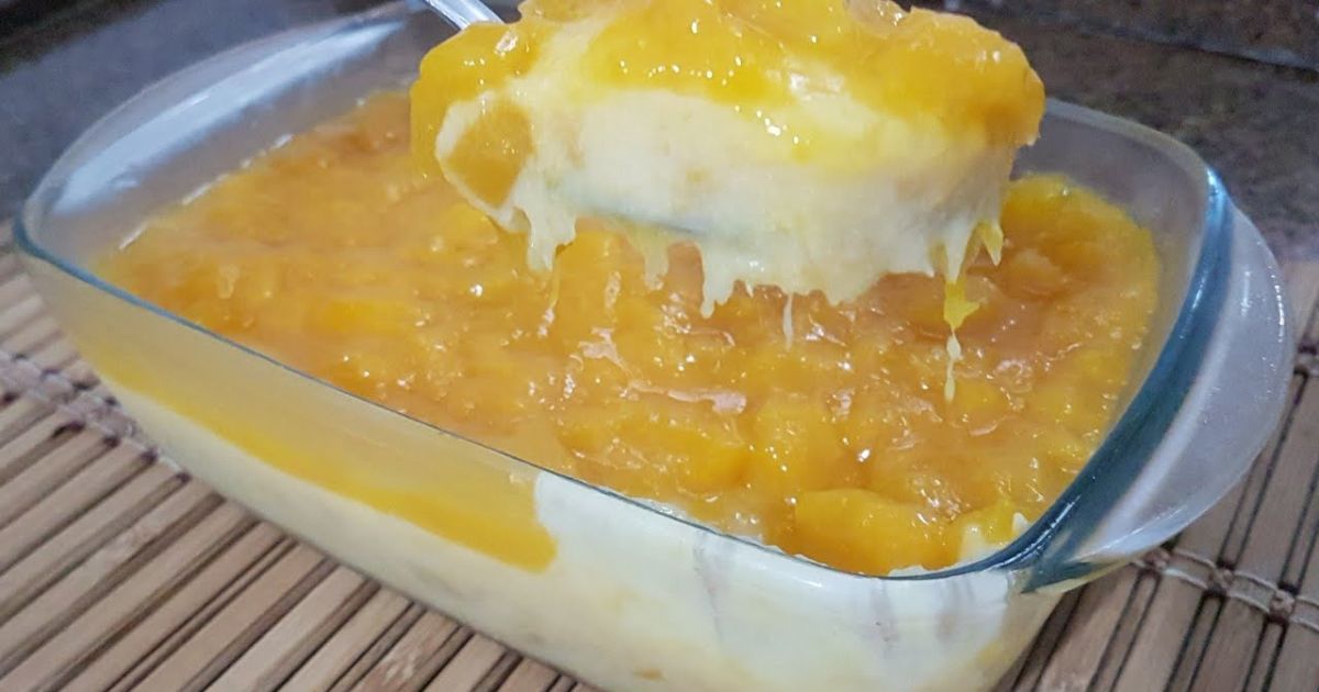 Faça essa Deliciosa Receita de Sobremesa de Creme Gelado de Manga