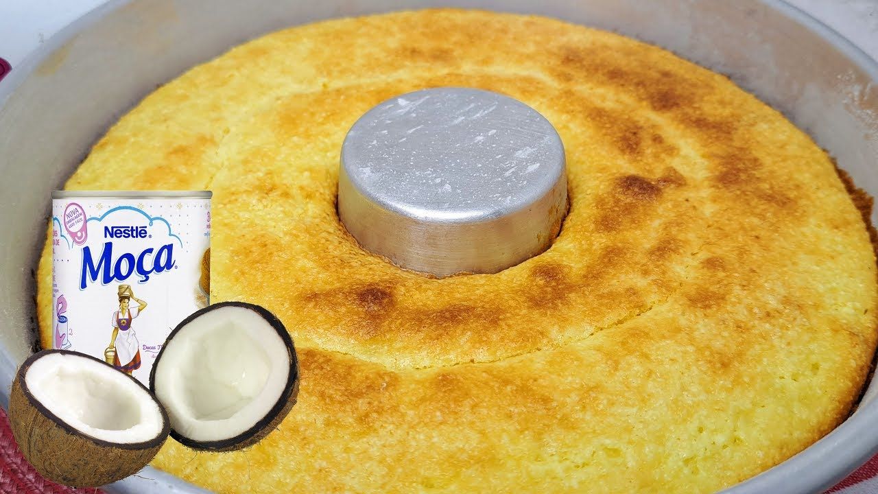 Esta receita é de um delicioso bolo de coco com leite condensado, ideal para quem...