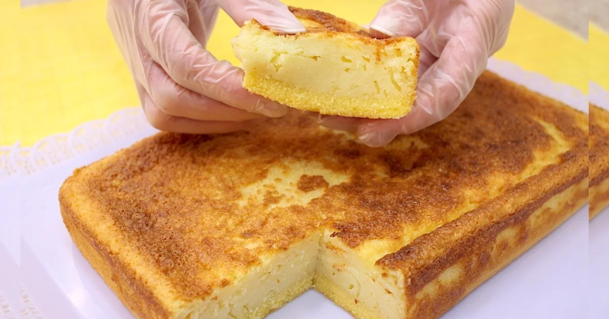 Bolo de Fubá Cremoso é Tão Simples que é Só Bater Tudo no Liquidificador e Pronto!