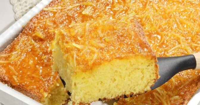 Bolos: Bolo de Laranja com Geleia de Laranja Fofinho e Molhadinho