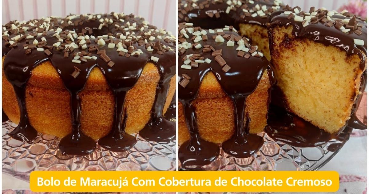 Bolo de Maracujá Com Cobertura de Chocolate Este é o guia completo para preparar um...