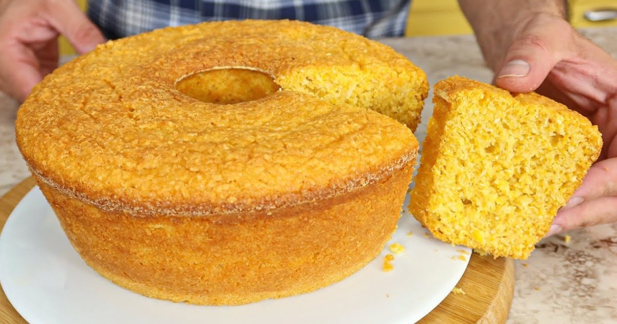 Bolo de Milho de Latinha de Liquidificador para sua Festa Junina