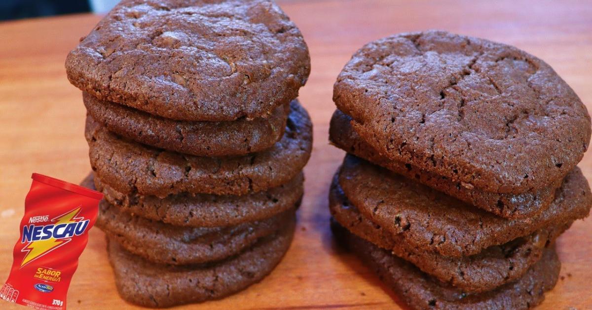 Cookies de Nescau são deliciosos biscoitos de chocolate ideais para um lanche rápido ou acompanhamento...