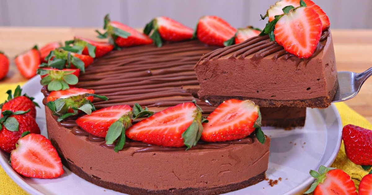 Faça Essa Torta Mousse de Chocolate Sem Gelatina Para o Dia dos Namorados Se você...