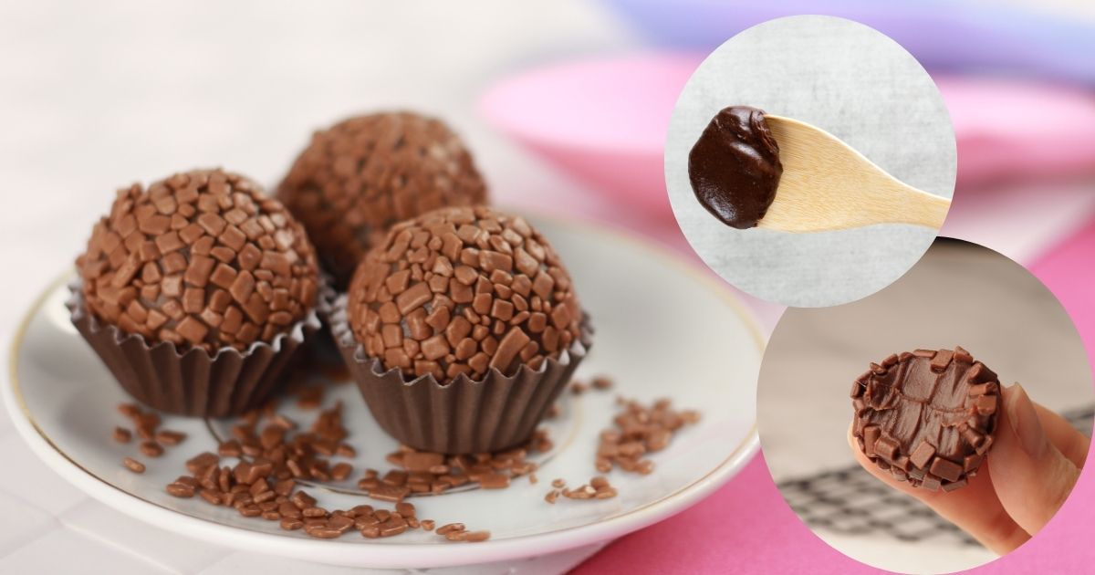 A receita desse brigadeiro é uma versão mais econômica, pois não leva barra de chocolate...