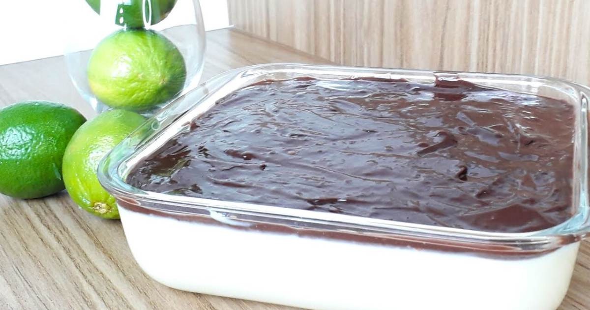 Sobremesa de Limão e Chocolate Feita com 4 Ingredientes