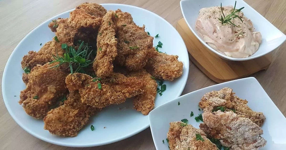 Receita de Filé de Frango Empanado com Farinha de Mandioca, Fácil de Preparar e Todos Amam