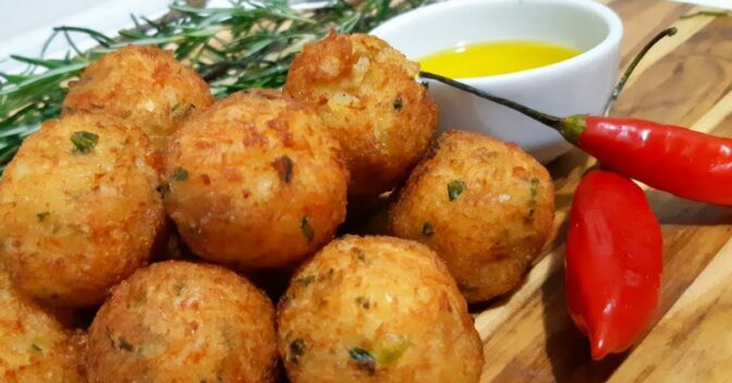 Lanche: Bolinho de Bacalhau Super Crocante