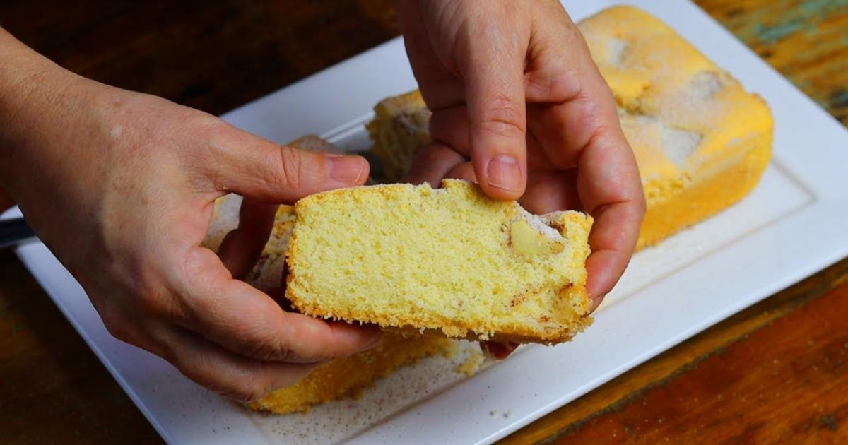 Bolo de Maçã Super Macio Sem Glúten e Sem Lactose