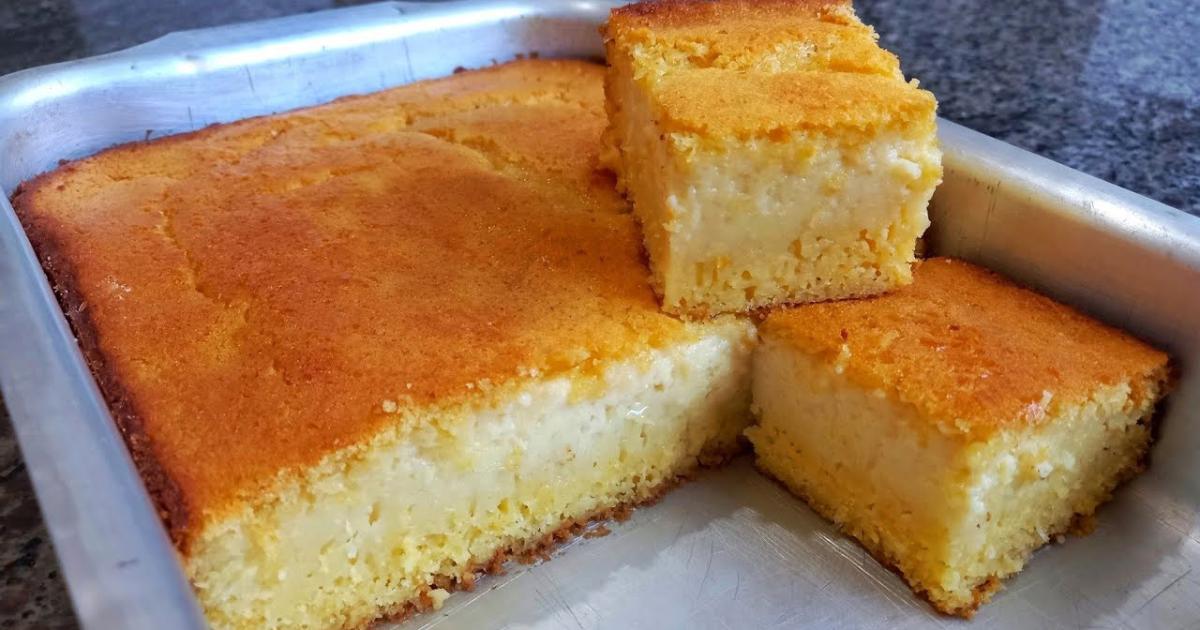 Bolo de Milho Cremoso Muito Fácil