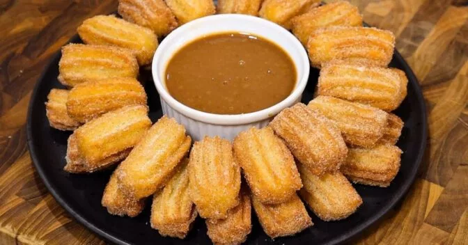 Lanche: Mini Churros Caseiros Super Crocantes Por Fora e Macio Por Dentro