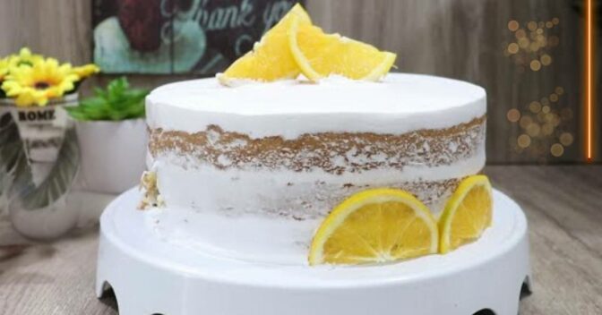 Bolos: Naked Cake de Laranja Recheado com Chocolate