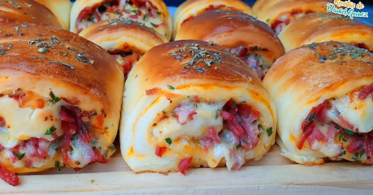 Pão Caseiro De Frios Super Fácil Para Fazer Para o Seu Lanche Da Tarde Construa...