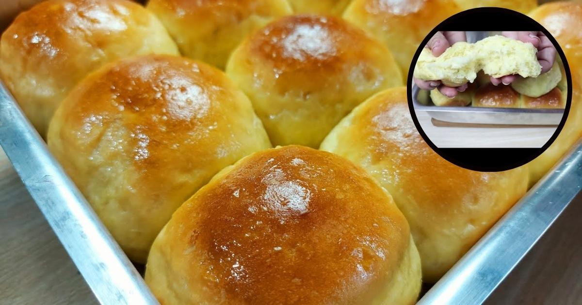 Pão de Batata Doce Fofinho Sem Sovar