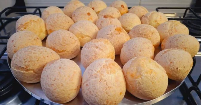 Lanche: Pão de Queijo Com Polvilho Doce Super Fácil