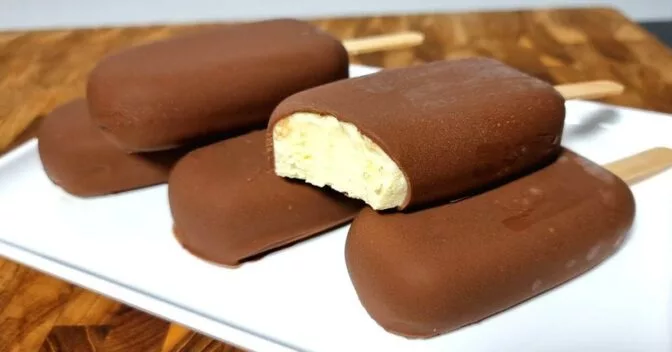 Sobremesas: Picolé Magnum Caseiro Super Cremoso e Delicioso