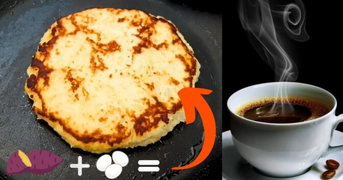 Saudável: Já Chegou o Disco Voador! Porém, é de Batata Doce com Ovos! Veja essa Delícia Saudável pra Tomar com Café!